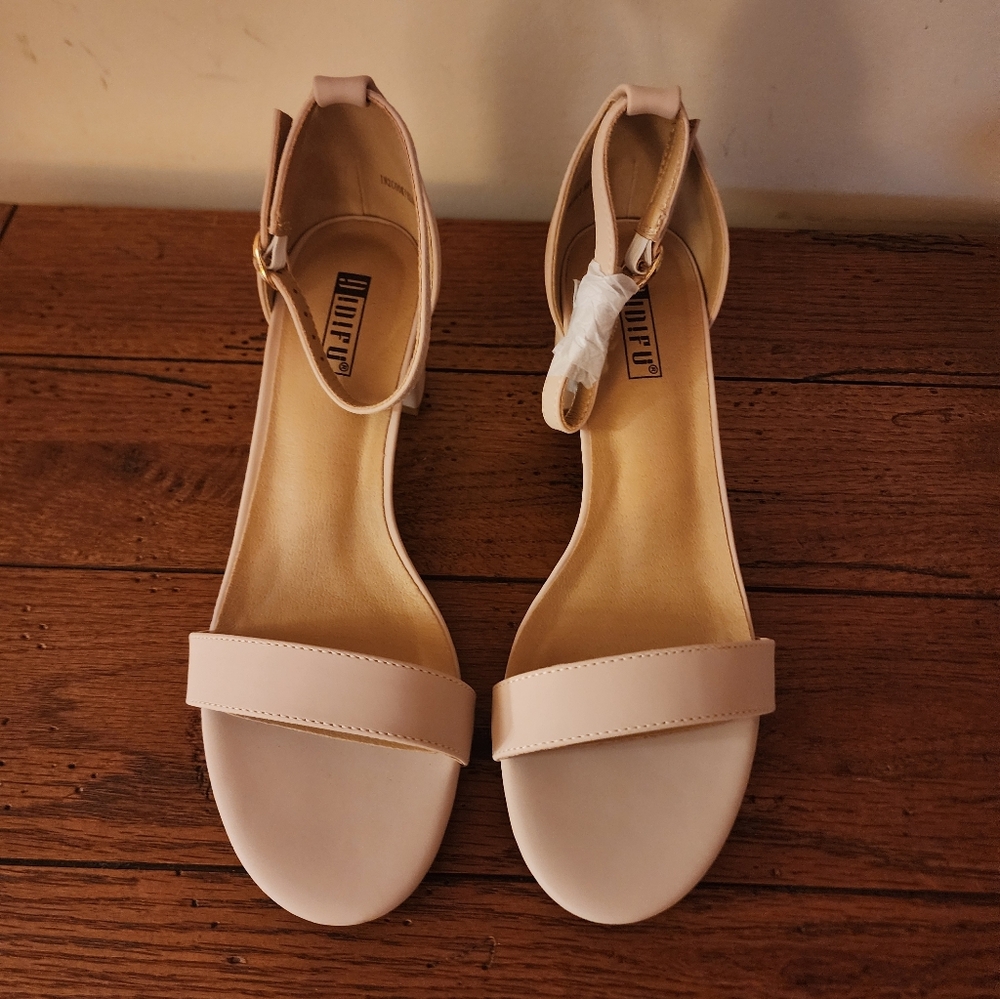 Nude Nubuck Women's Heels
